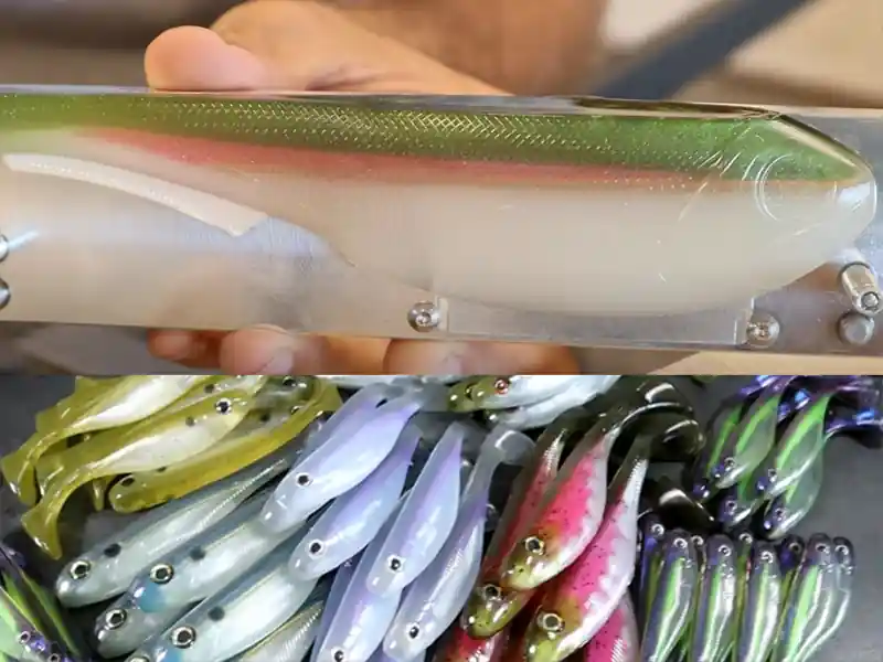 Molde de aluminio para vaciar Plastisol o obtener un señuelo.